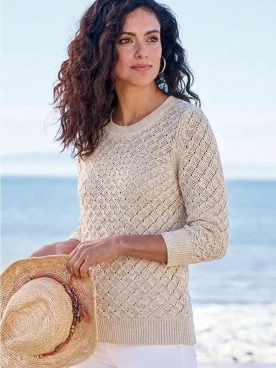 Banana Republic Sweaters - Banana Republic Oatmeal Textured Knit Sweater XS Quiet Luxury Coastal Grandma